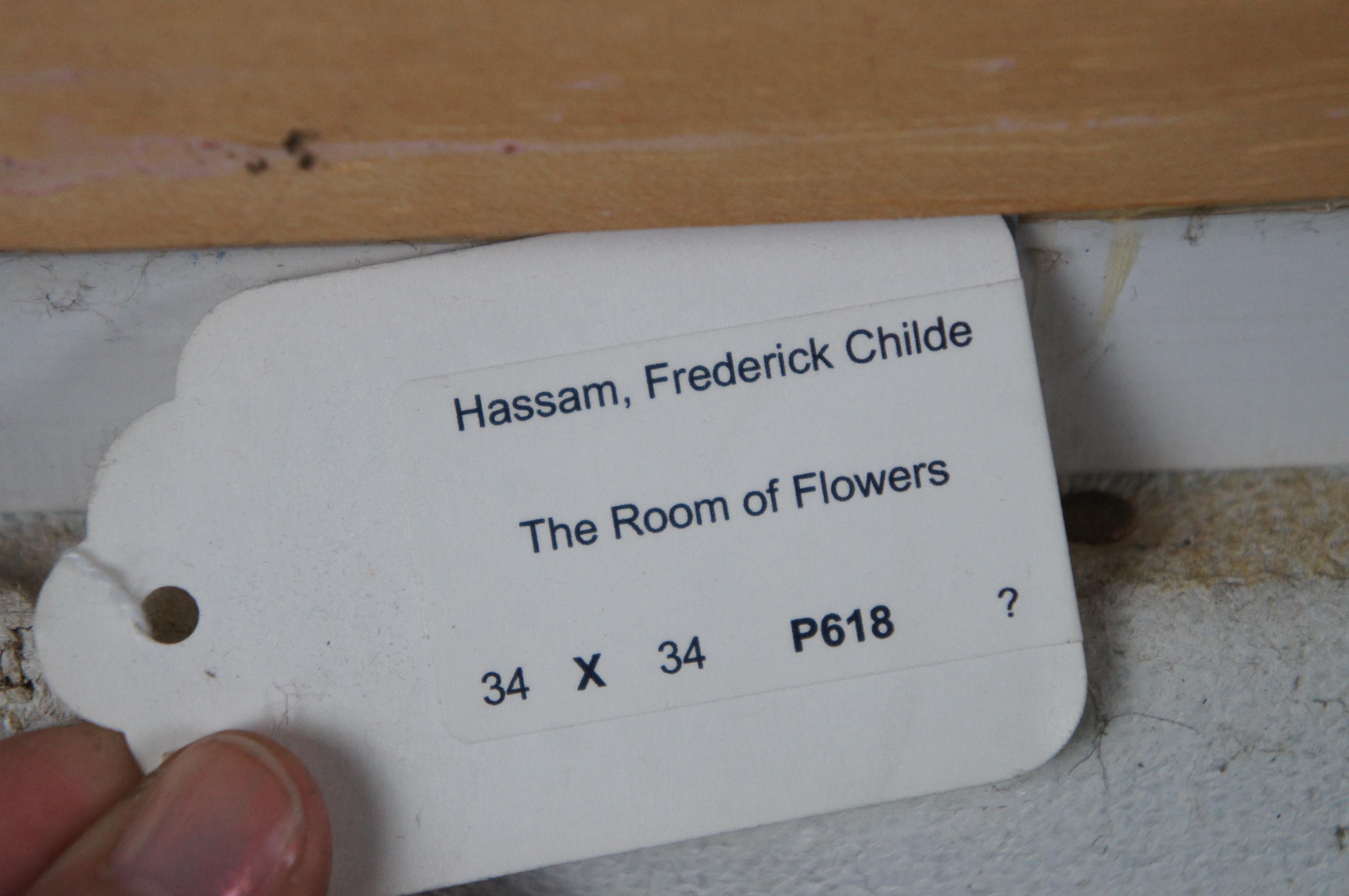 Canvas The Room of Flowers Impressionist Oil Painting After Frederick Childe Hassam 43