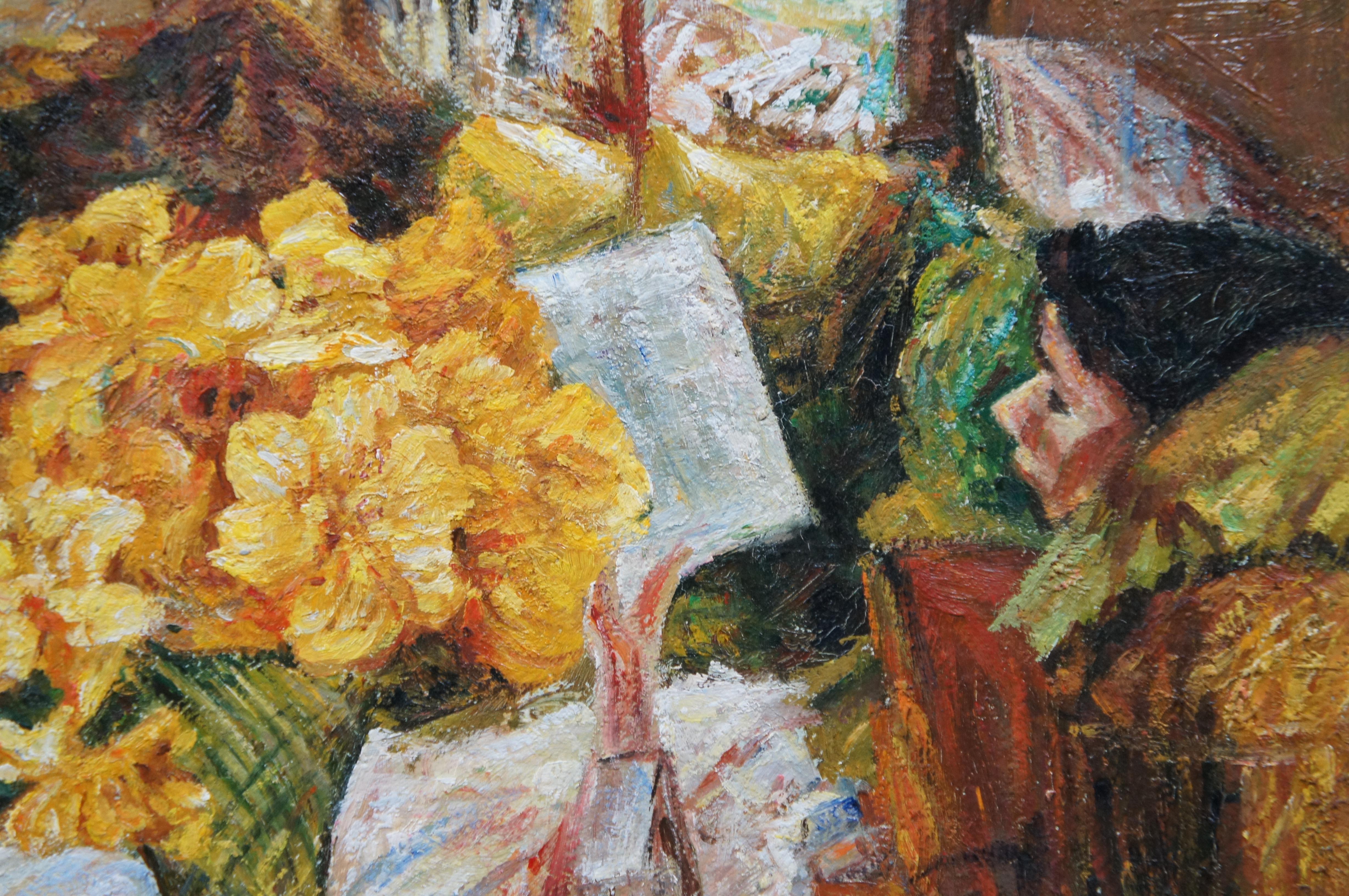 The Room of Flowers Impressionist Oil Painting After Frederick Childe Hassam 43