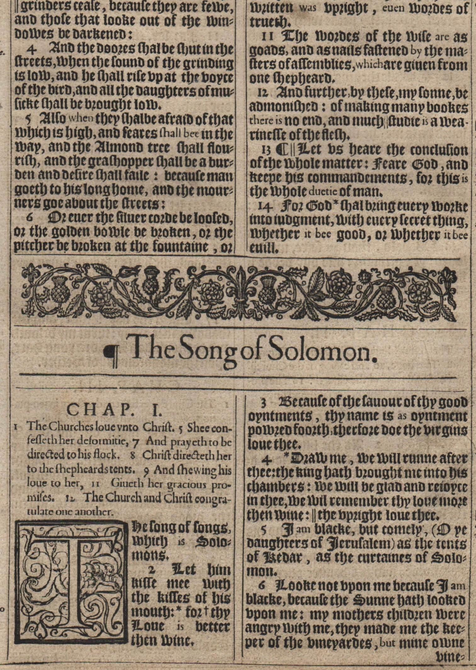 Song of Solomon 1-2. Title. 