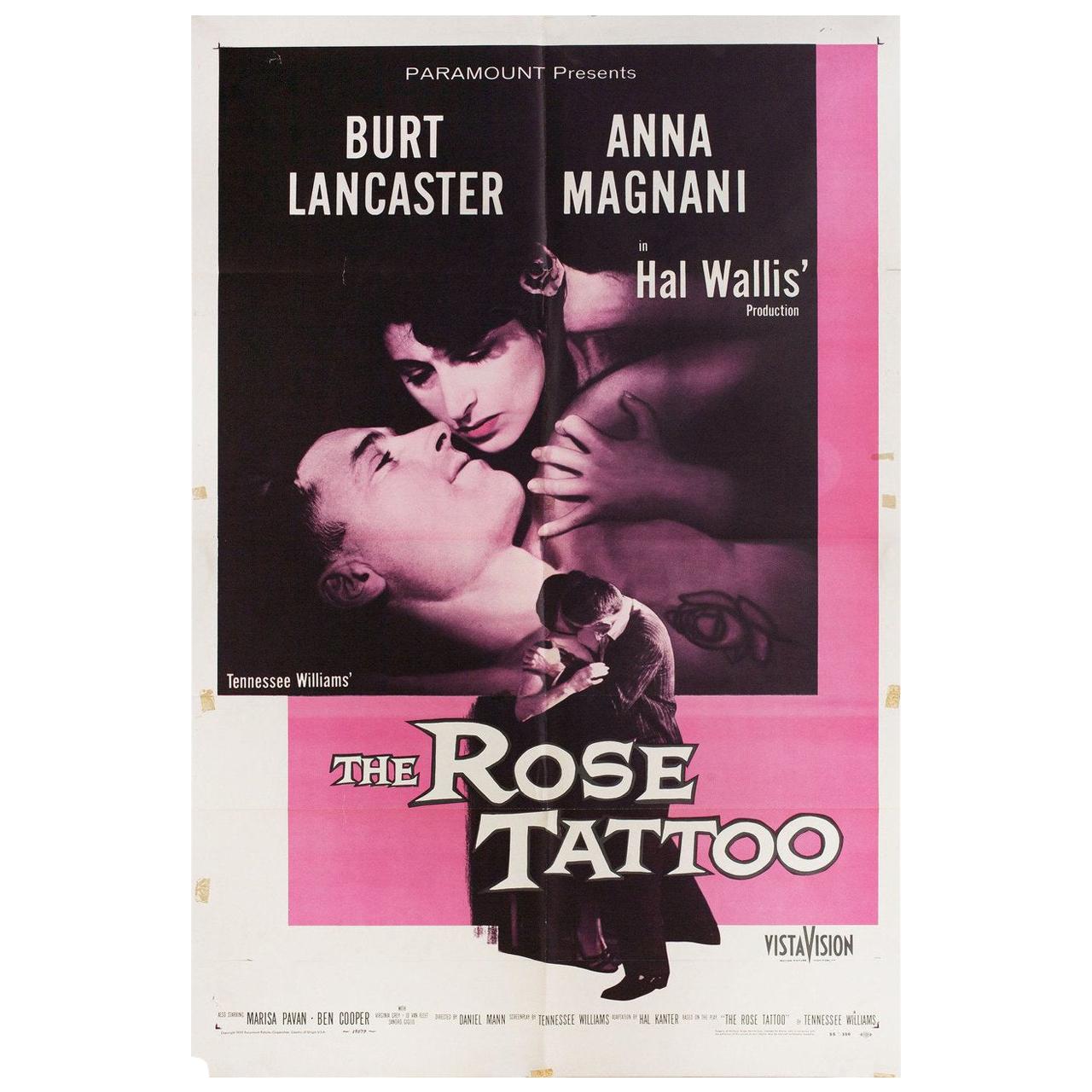Affiche du film américain One Sheet, Le tatouage de la rose, 1955 en vente