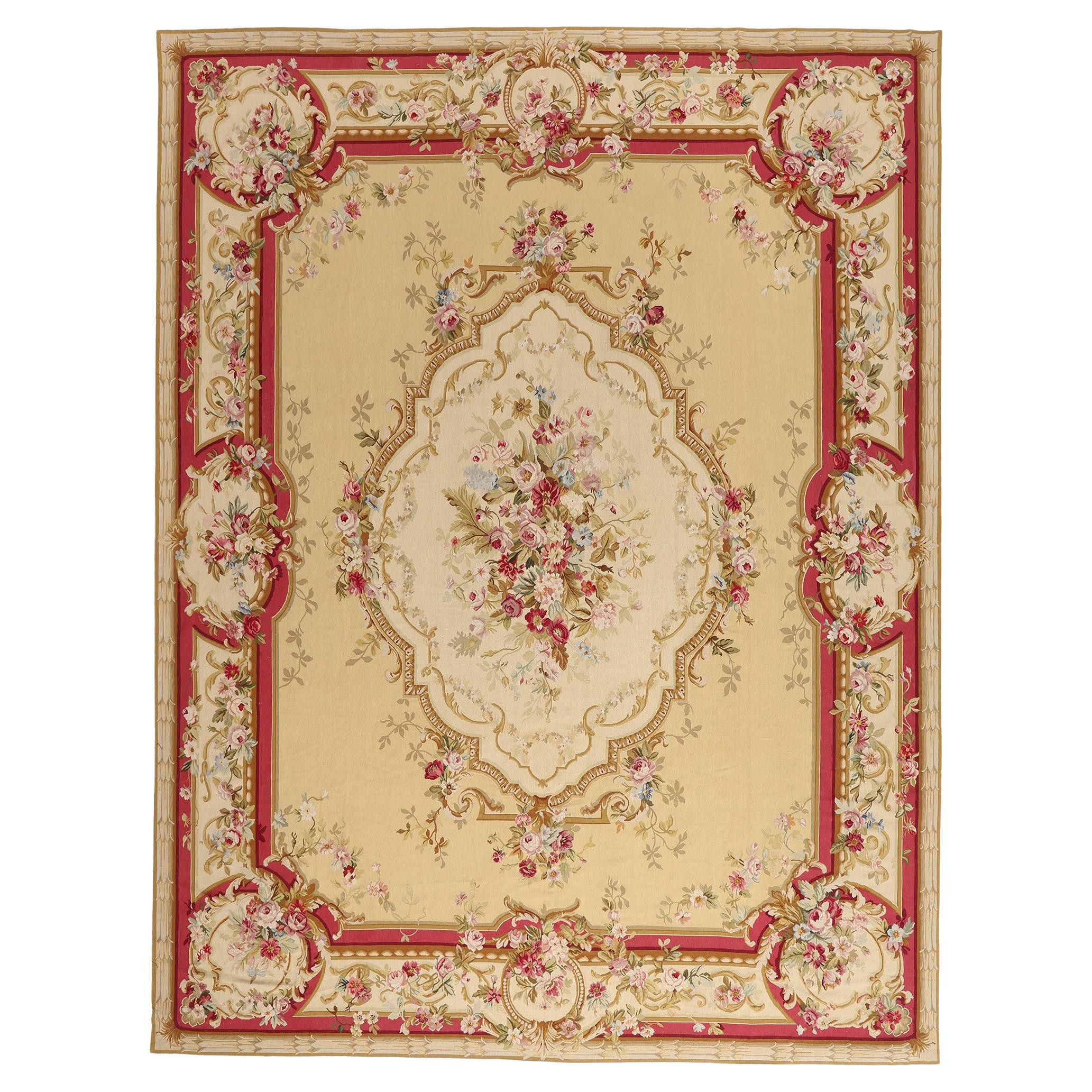 Der Palisander-Salon: Ein Vintage Chinese Aubusson Meisterwerk von Louis XV Elegance im Angebot