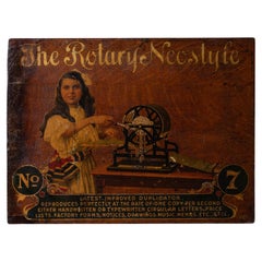 The Rotary Neostyle Werbeschild, 1890er Jahre