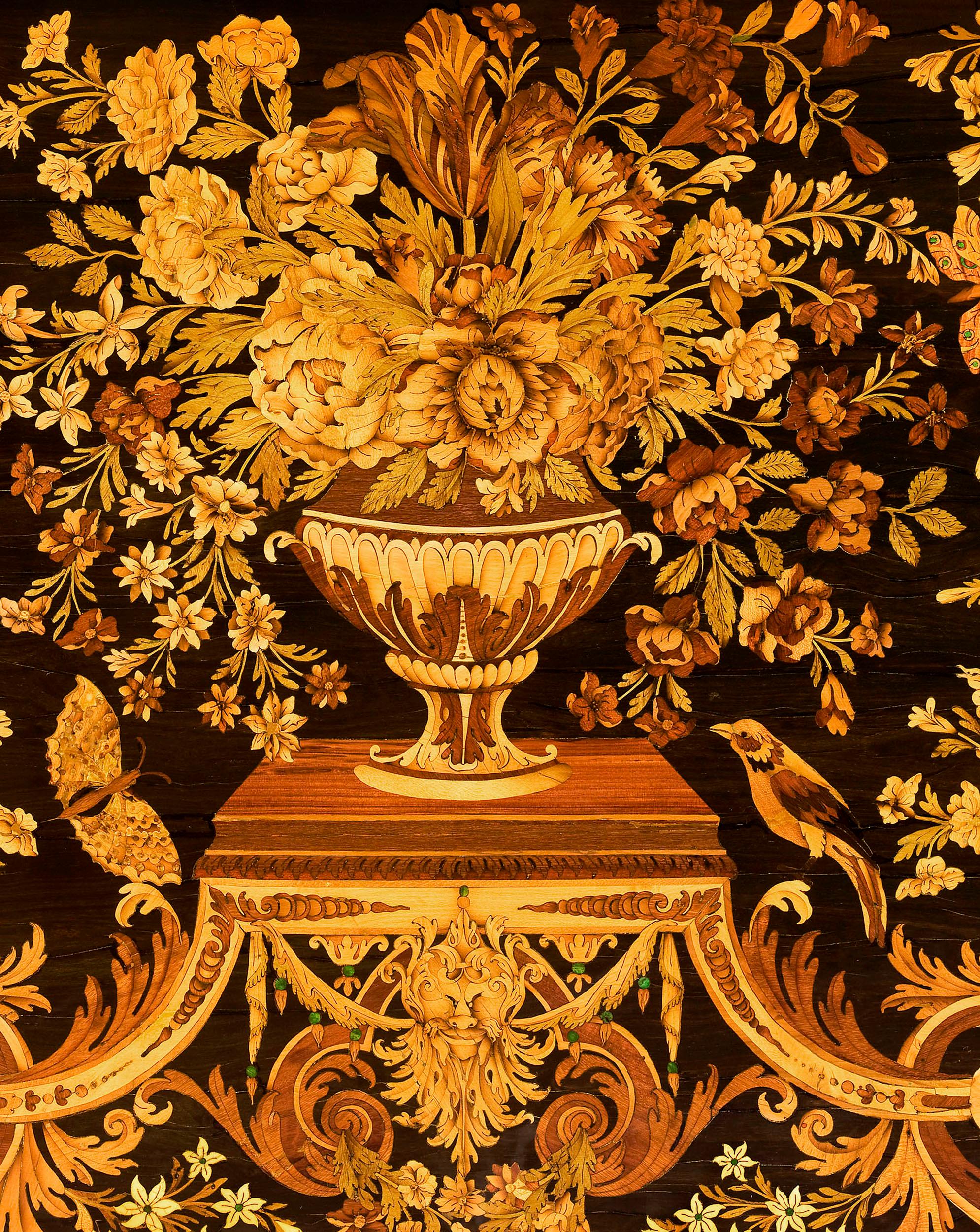 Marquetry Rothschild Desk Attributed to Pierre Golle