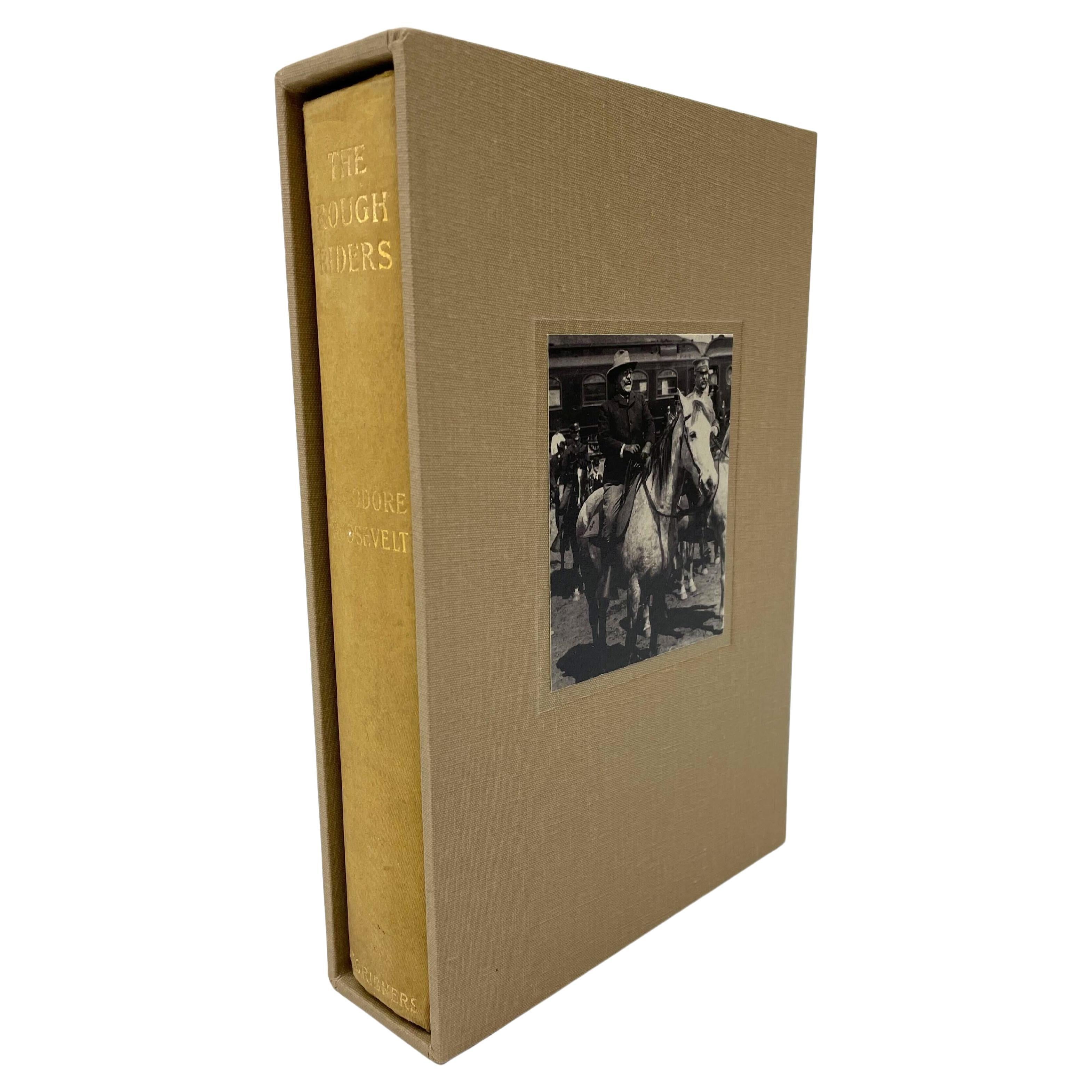Roosevelt, Theodore, The Rough Riders. New York: Charles Scribner's Sons, 1899. Octavo. First Edition. Illustrated with plates throughout. Presented in original olive green cloth boards, with gilt titles to the spine. With a new archival matching