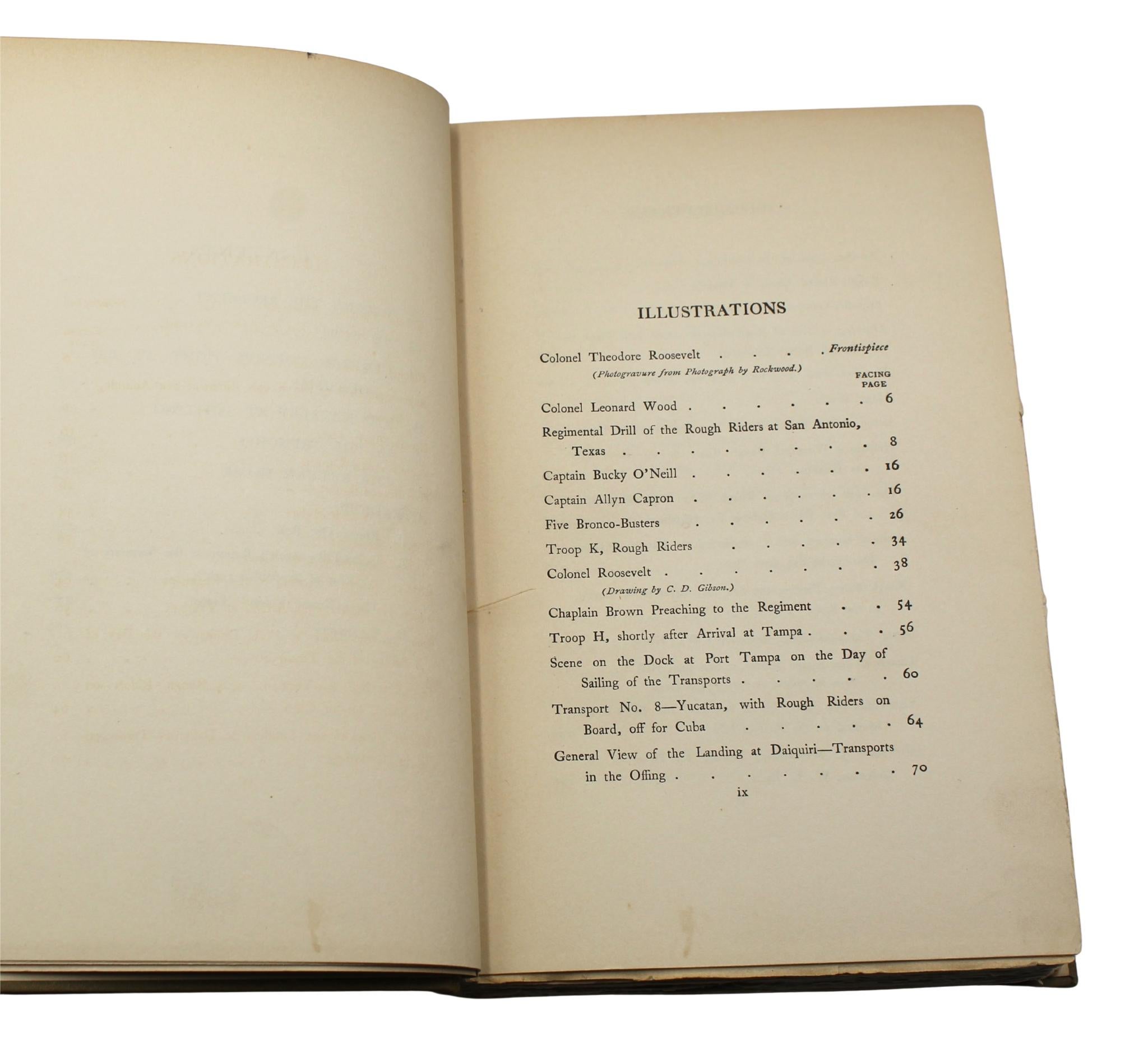 The Rough Riders by Theodore Roosevelt, First Edition, in Original Boards, 1899 For Sale 2