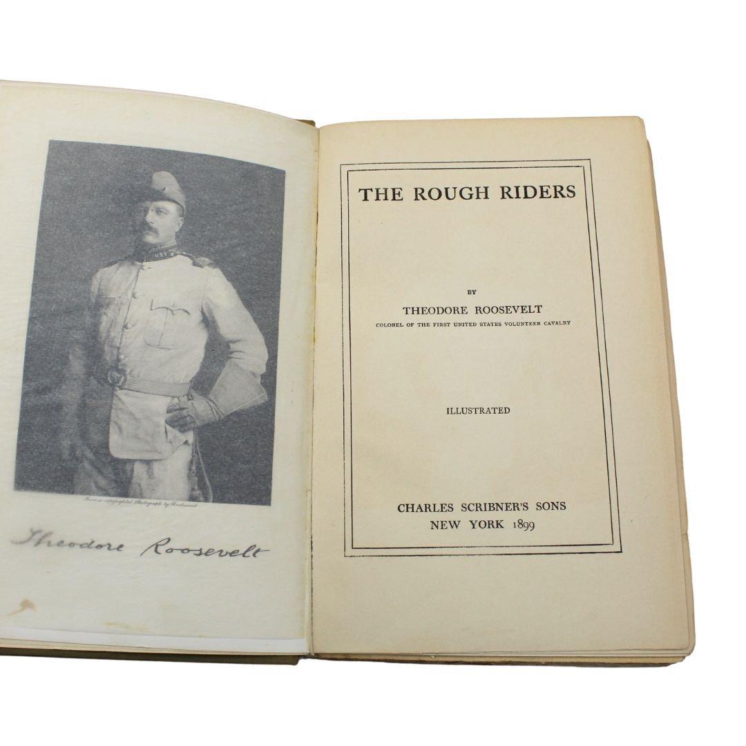 Gilt The Rough Riders by Theodore Roosevelt, First Edition, in Original Boards, 1899
