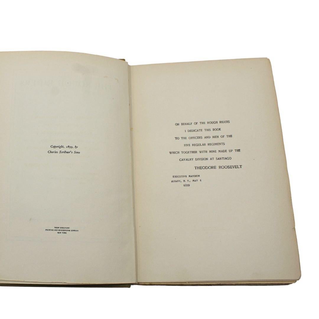 Late 19th Century The Rough Riders by Theodore Roosevelt, First Edition, in Original Boards, 1899