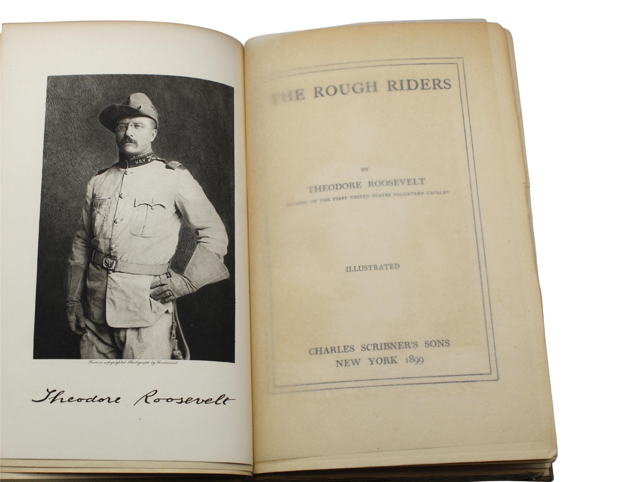 The Rough Riders by Theodore Roosevelt, First Edition, in Original Boards, 1899 In Good Condition For Sale In Colorado Springs, CO