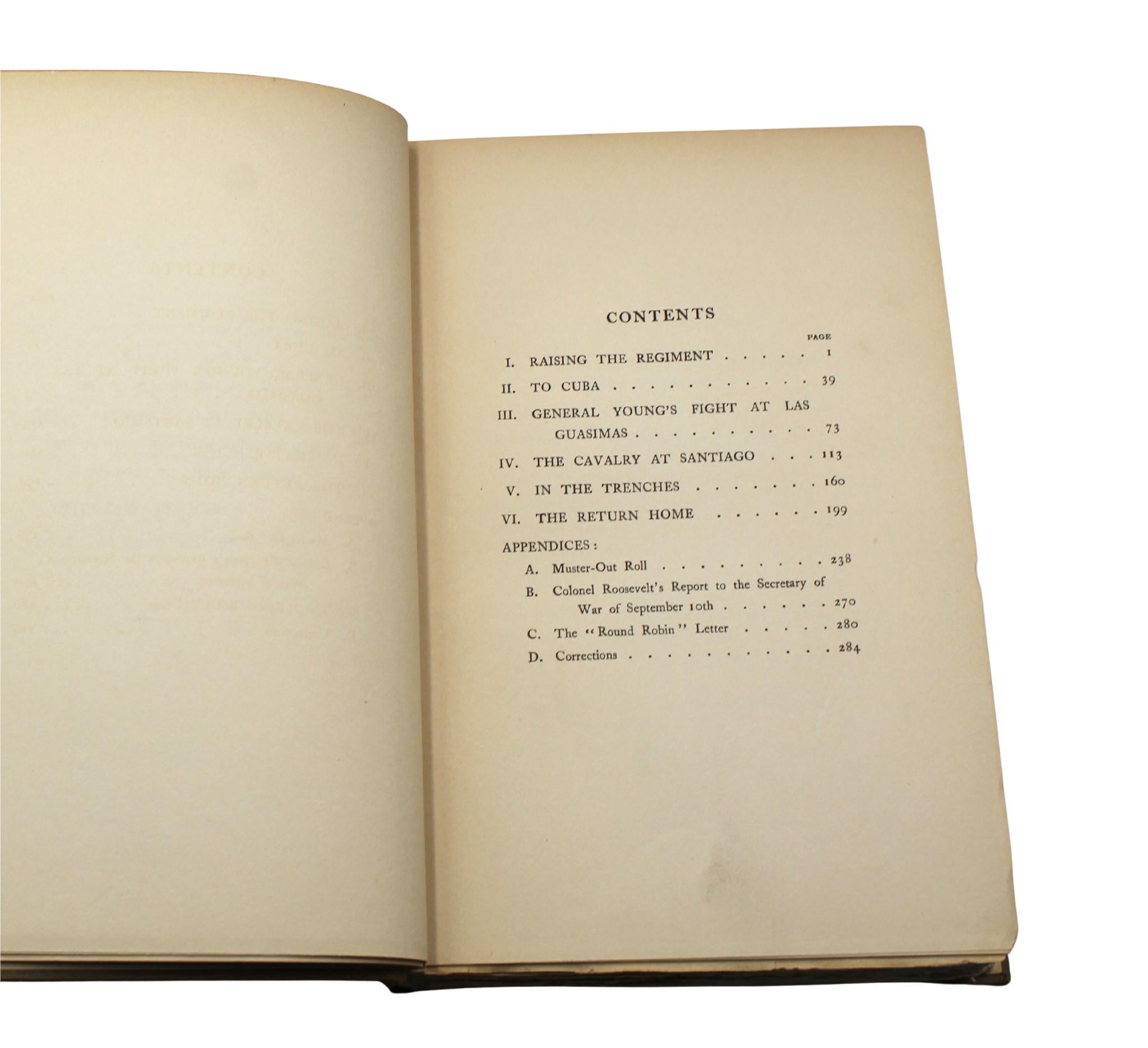 The Rough Riders by Theodore Roosevelt, First Edition, in Original Boards, 1899 For Sale 1