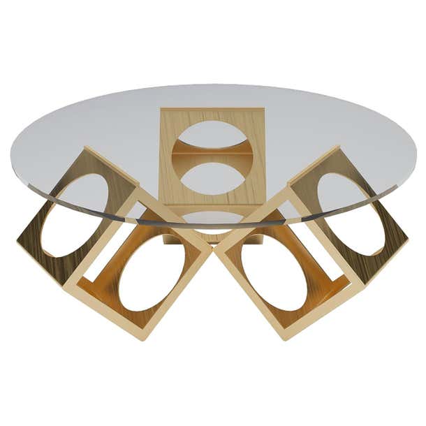 The Round Box Table Designed by Laurie Beckerman For Sale at 1stDibs
