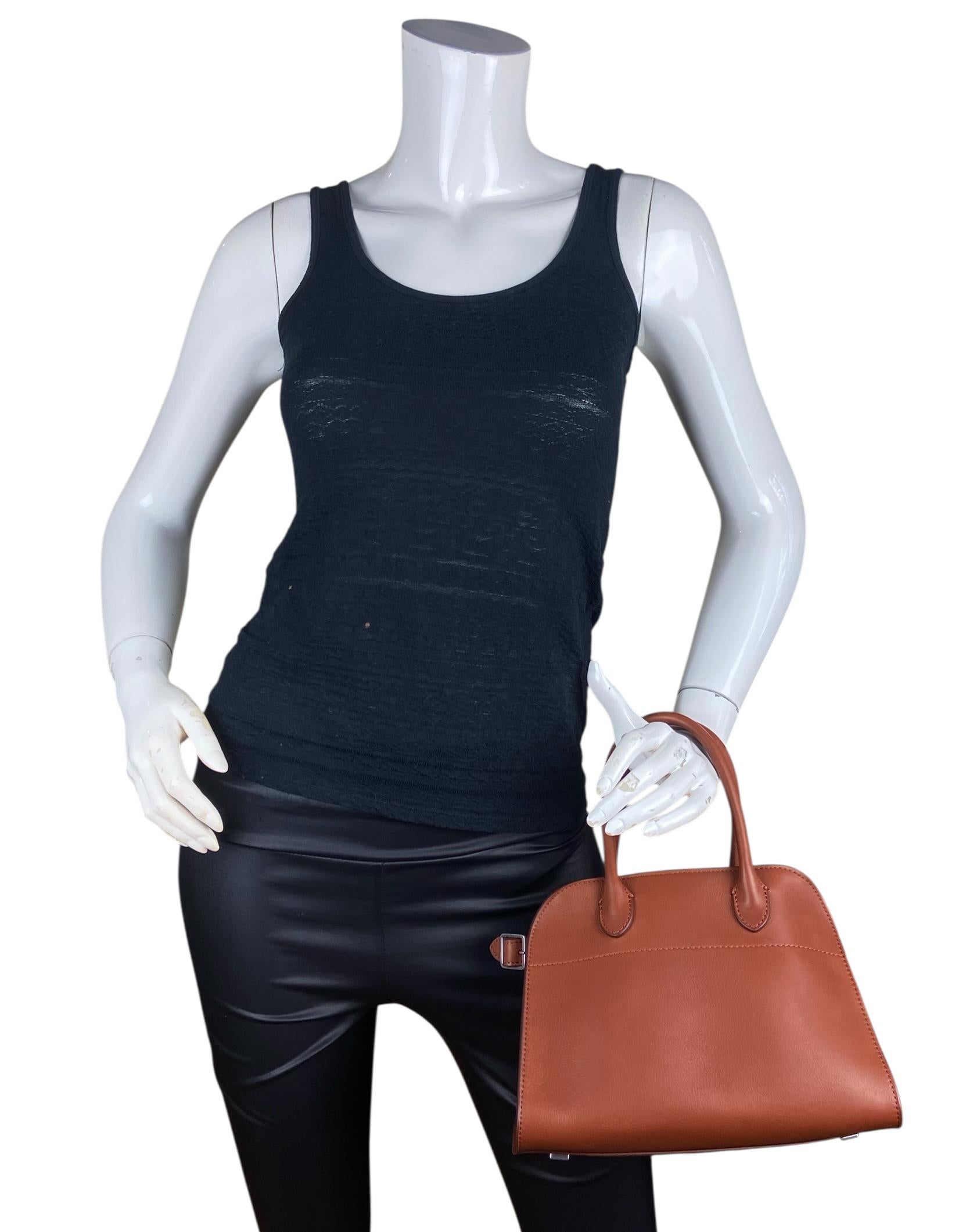 The Row Acero Ans Saddle Kalbsleder Soft Margaux 10 Tasche mit Riemen (Braun) im Angebot
