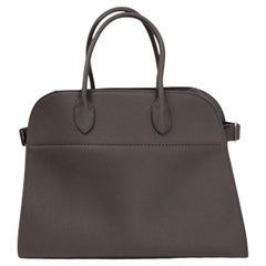 THE ROW Ash grey leather MARGAUX 15 TOTE Bag
