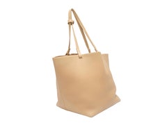 The Row Beige Leather Tote Bag