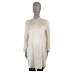 Camicia tunica ESIKA SATIN in seta beige di The Row, taglia M
