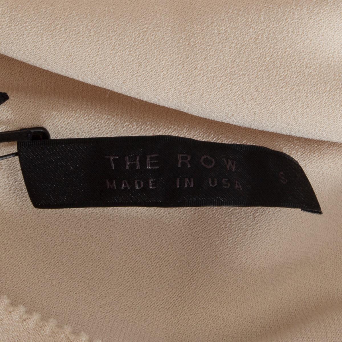 THE ROW beige viscose COWL NECK TENT Dress M In Excellent Condition For Sale In Zürich, CH
