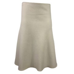 The Row Beige Wool Flare Skirt, Size 4 