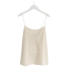 The Row Biggins Cream Silk Camisole Vest Top