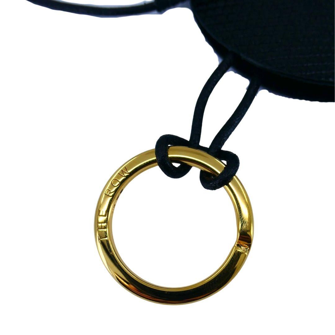 The Row Billy Schlüsselanhänger Leder Gold-Ton (Schwarz) im Angebot