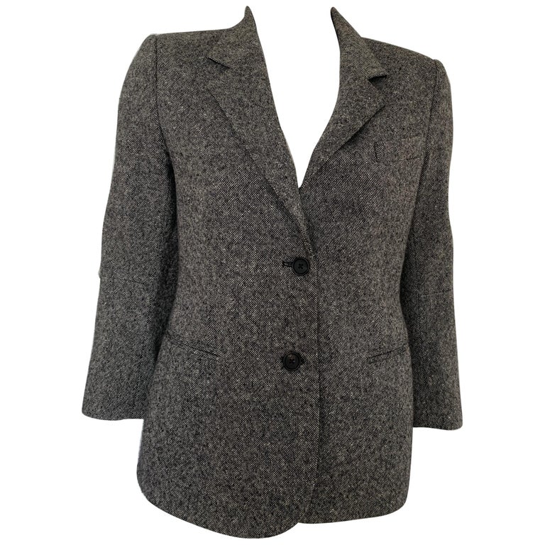 The Row Black and White Cashmere Blazer For Sale at 1stDibs