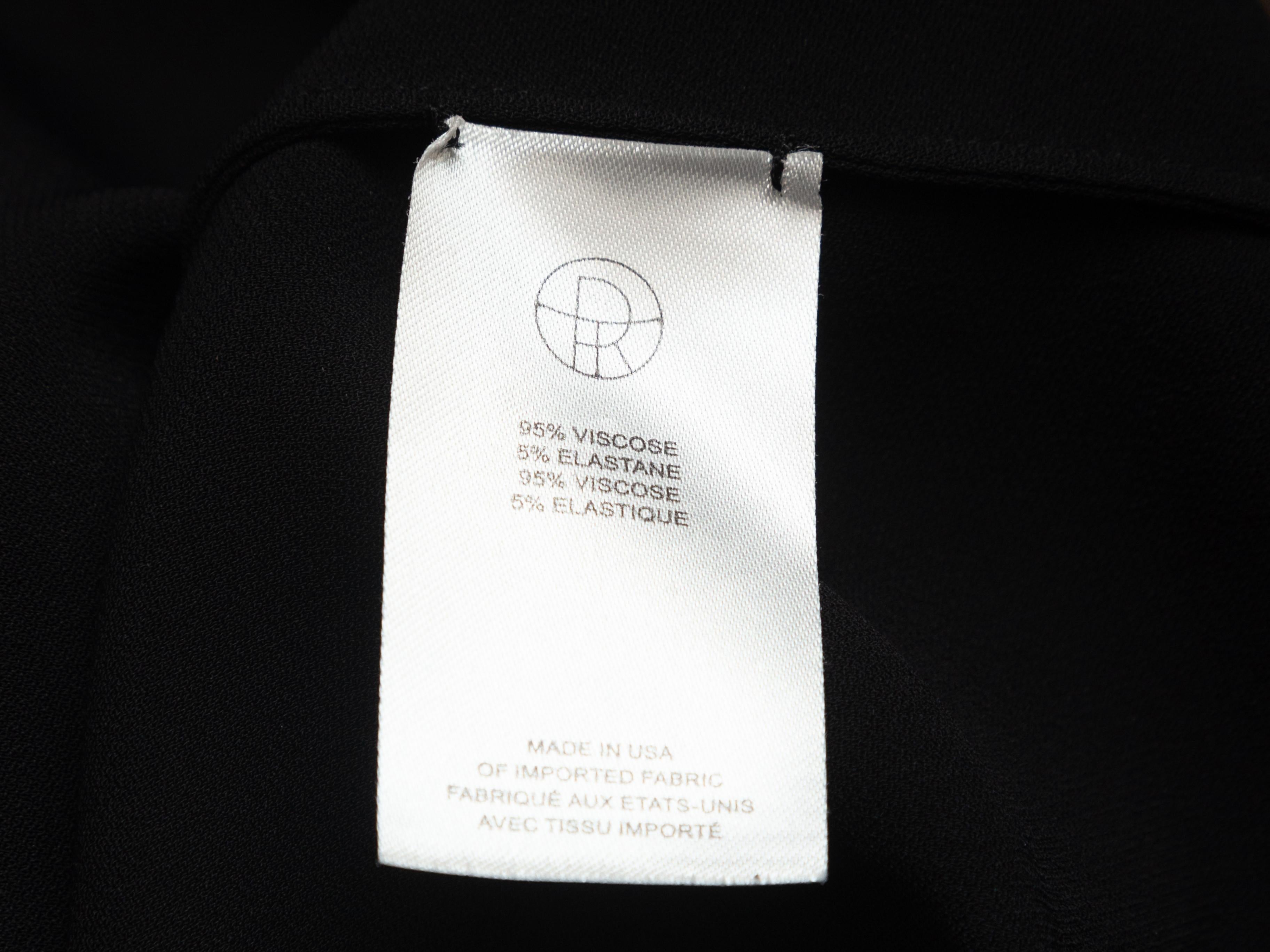 The Row Black Bishop Sleeve Top In Excellent Condition In New York, NY