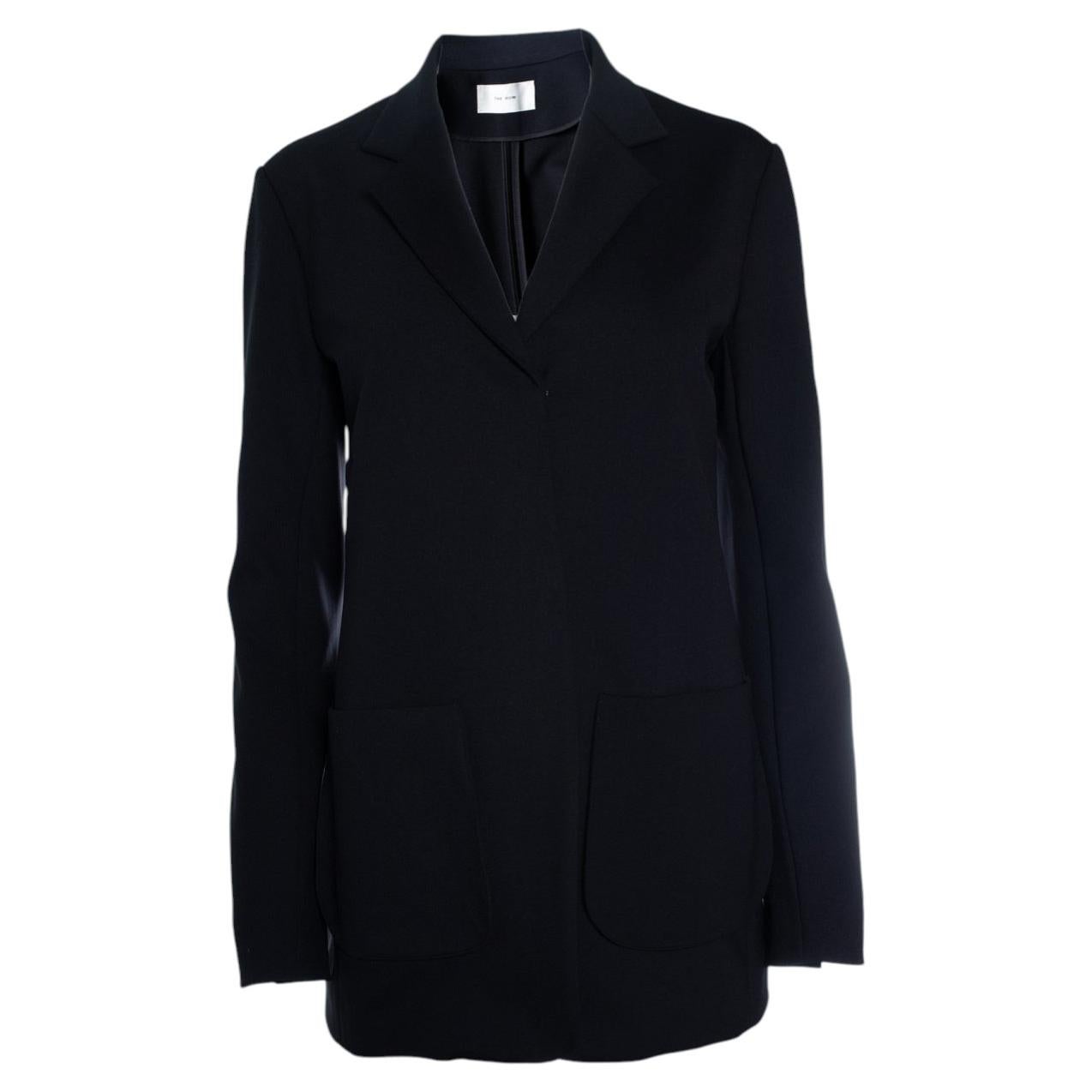 The Row, veste de blazer noire avec fermeture à glissière