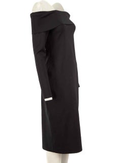 The Row Black Bodycon Off-Shoulder Dress Size M