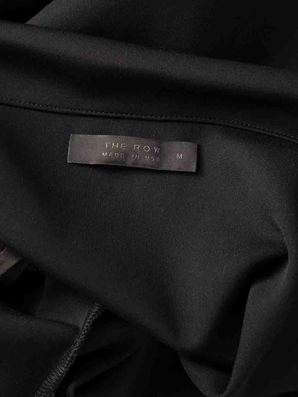 Women's The Row Black Bodycon Off-Shoulder Dress Size M For Sale
