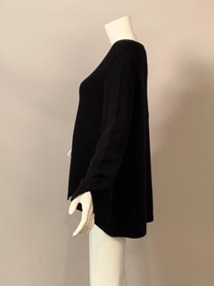 The Row Black Cashmere Pullover Sweater