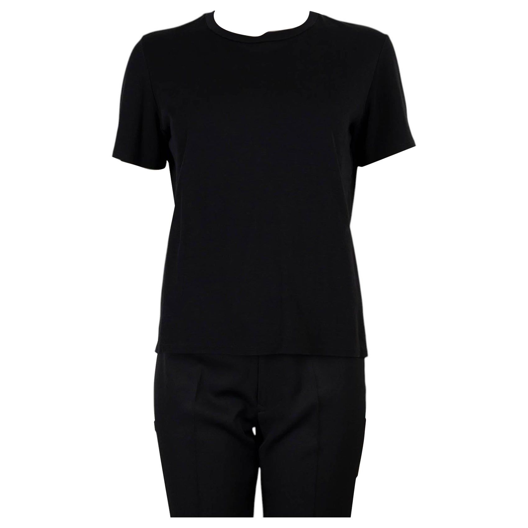 Maglietta The Row in cotone nero CLASSIC JERSEY, taglia M
