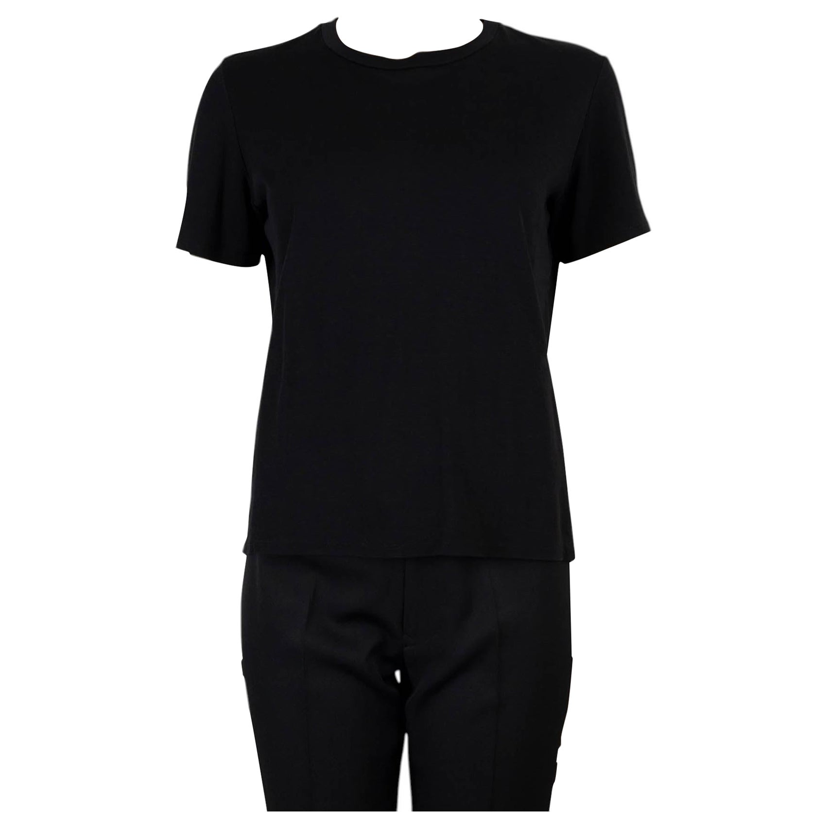 Maglietta The Row in cotone nero CLASSIC JERSEY, taglia M