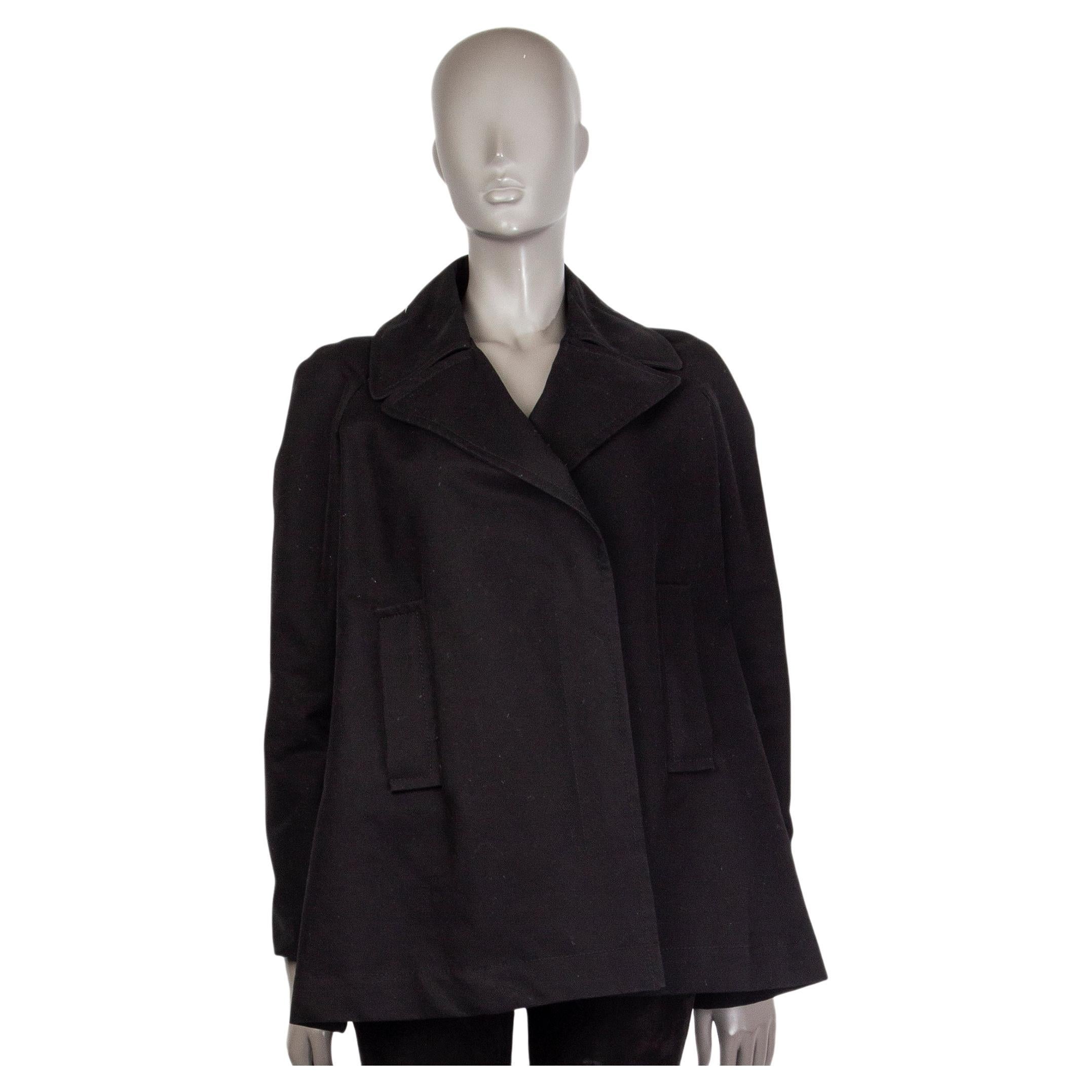 THE ROW black cotton DOUBLE BREASTED GABERDINE Jacket 0 XXS For Sale