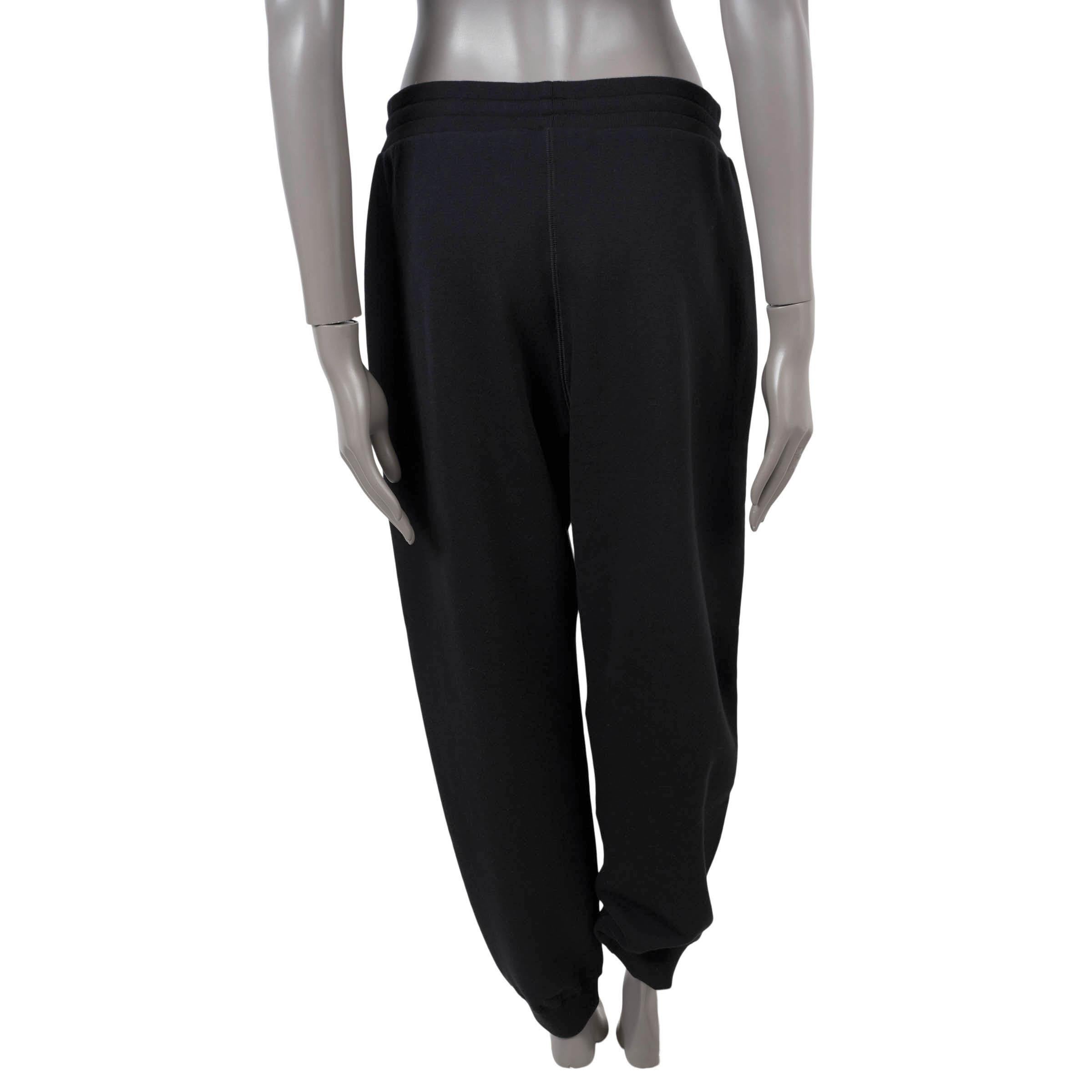 Black THE ROW black cotton jersey DESAYA Sweatpants Pants M For Sale