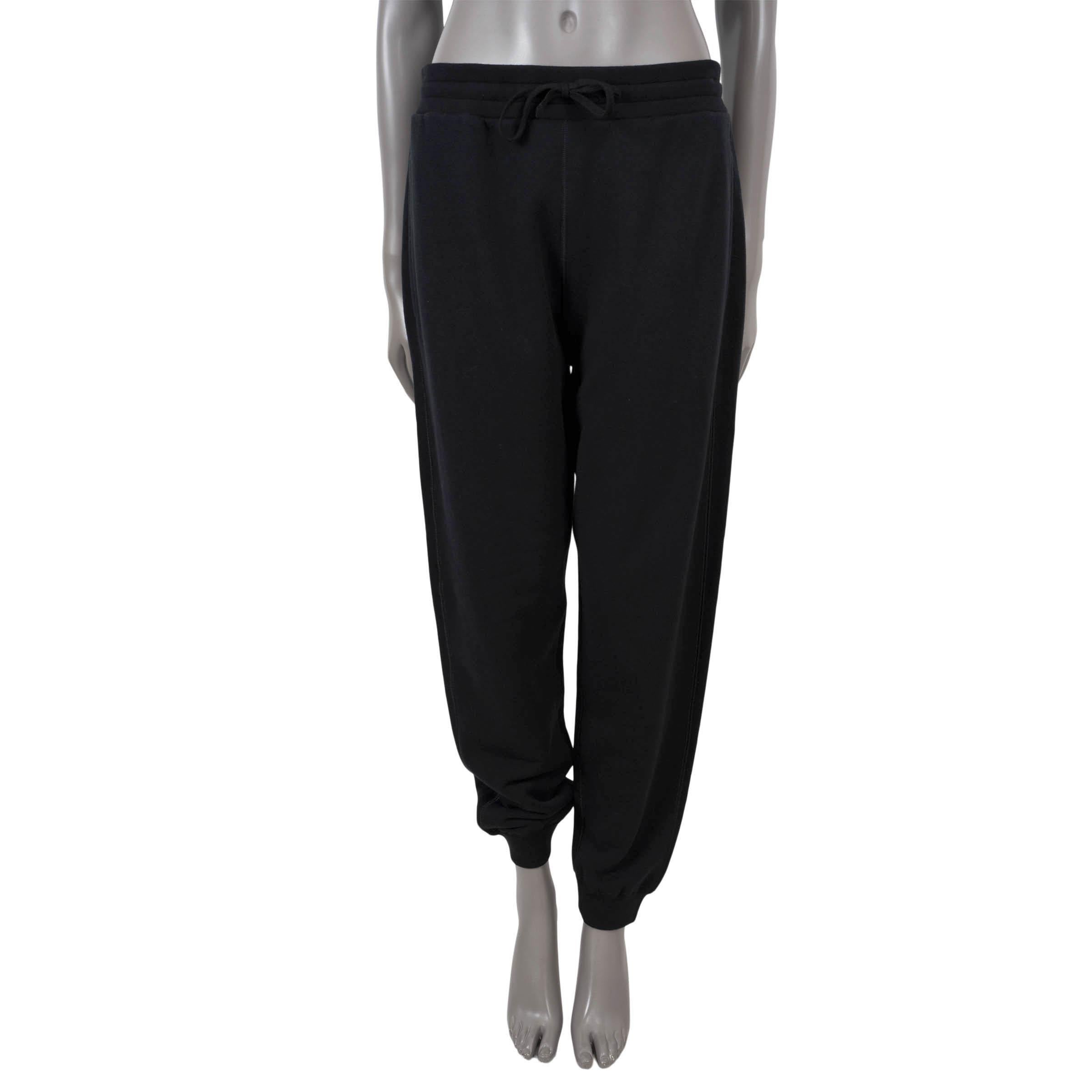 THE ROW black cotton jersey DESAYA Sweatpants Pants M
