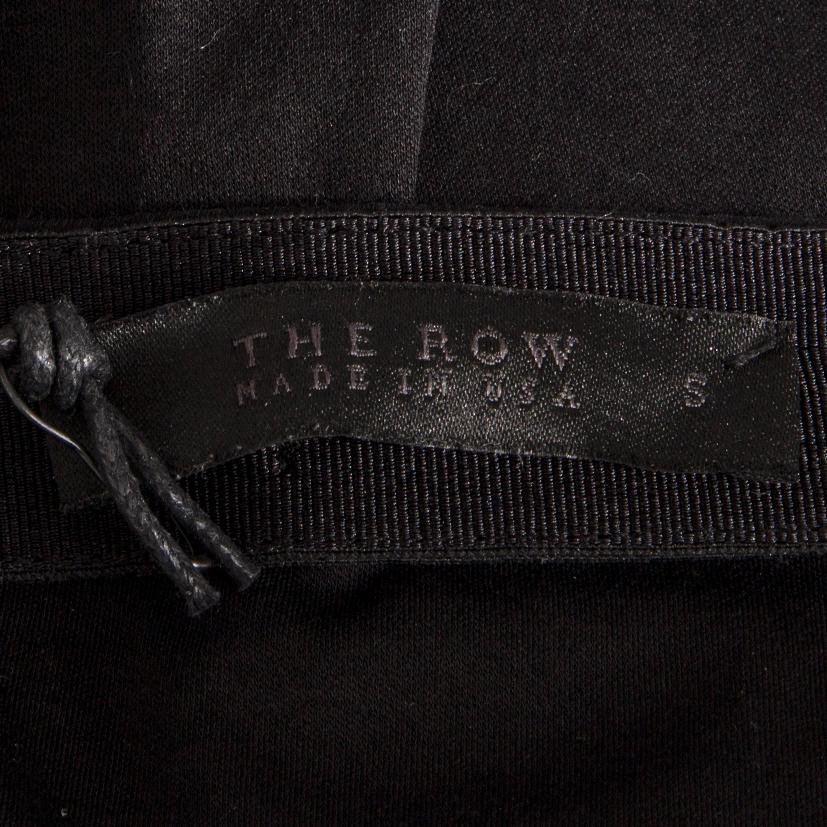 THE ROW Schwarzes PEPPER OVERSIZED OFF SHOULDER 3/4-Ärmel-Blusehemd aus Baumwolle Damen im Angebot