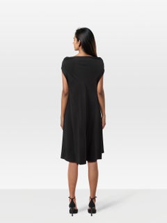 The Row Black Cowl Neck Loose Fit Dress Size M