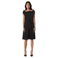 The Row Black Cowl Neck Loose Fit Dress Size M