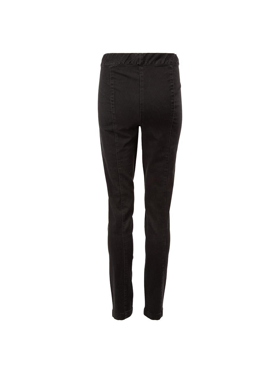 Vaqueros pitillo con cintura elástica negros The Row Talla L Negro en venta