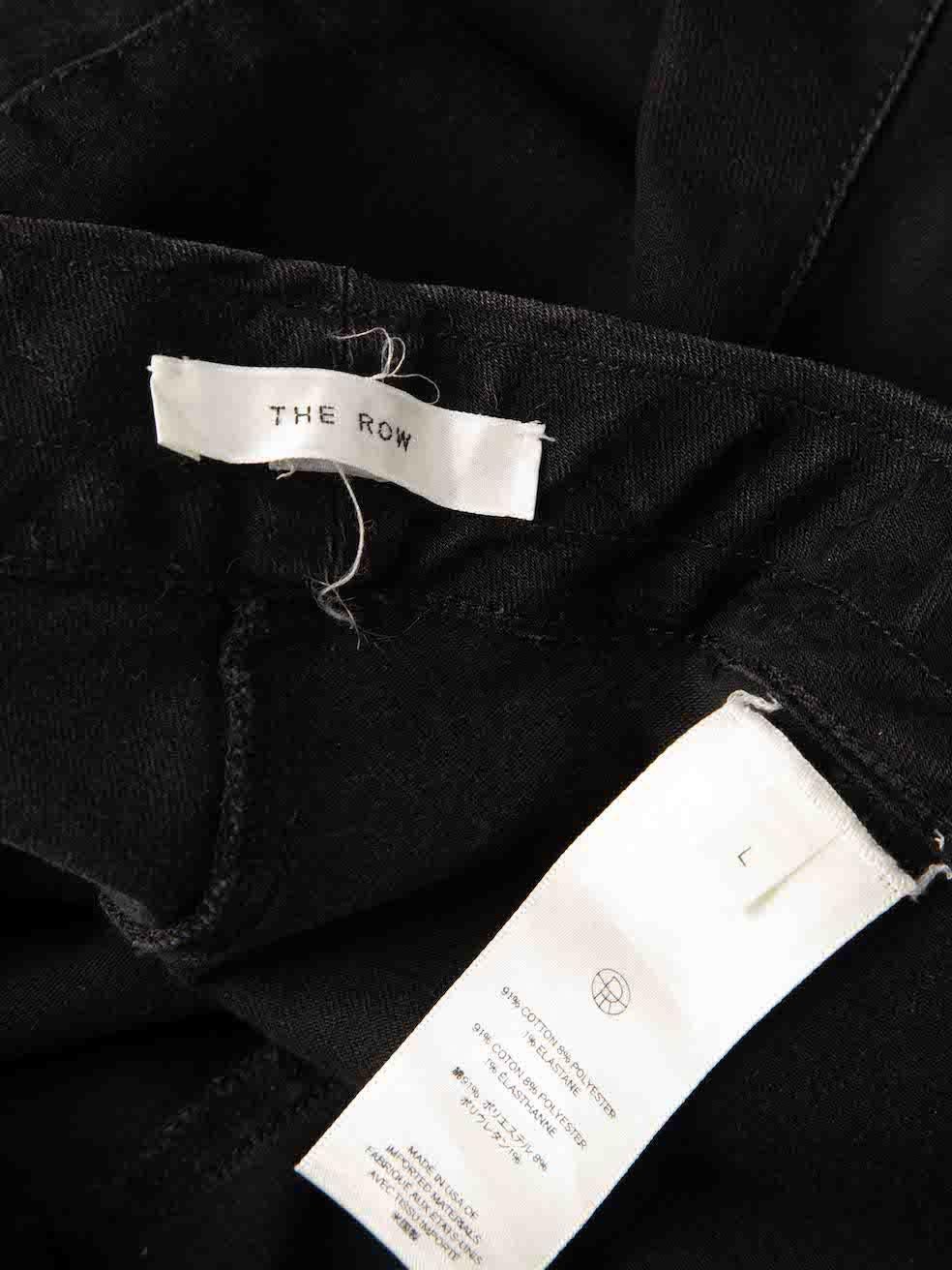 Vaqueros pitillo con cintura elástica negros The Row Talla L en Excelente estado para la venta en London, GB