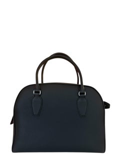 The Row Schwarze Tasche aus genarbtem Kalbsleder India 12