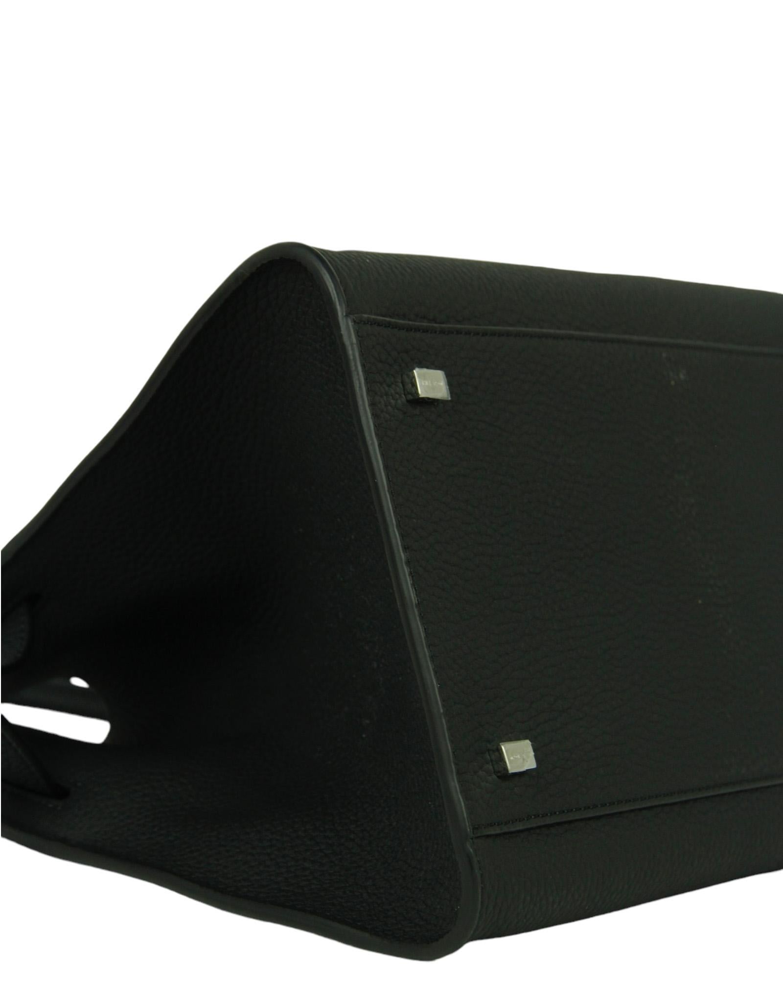 Donna The Row Borsa Margaux 12 morbida in pelle nera con tracolla