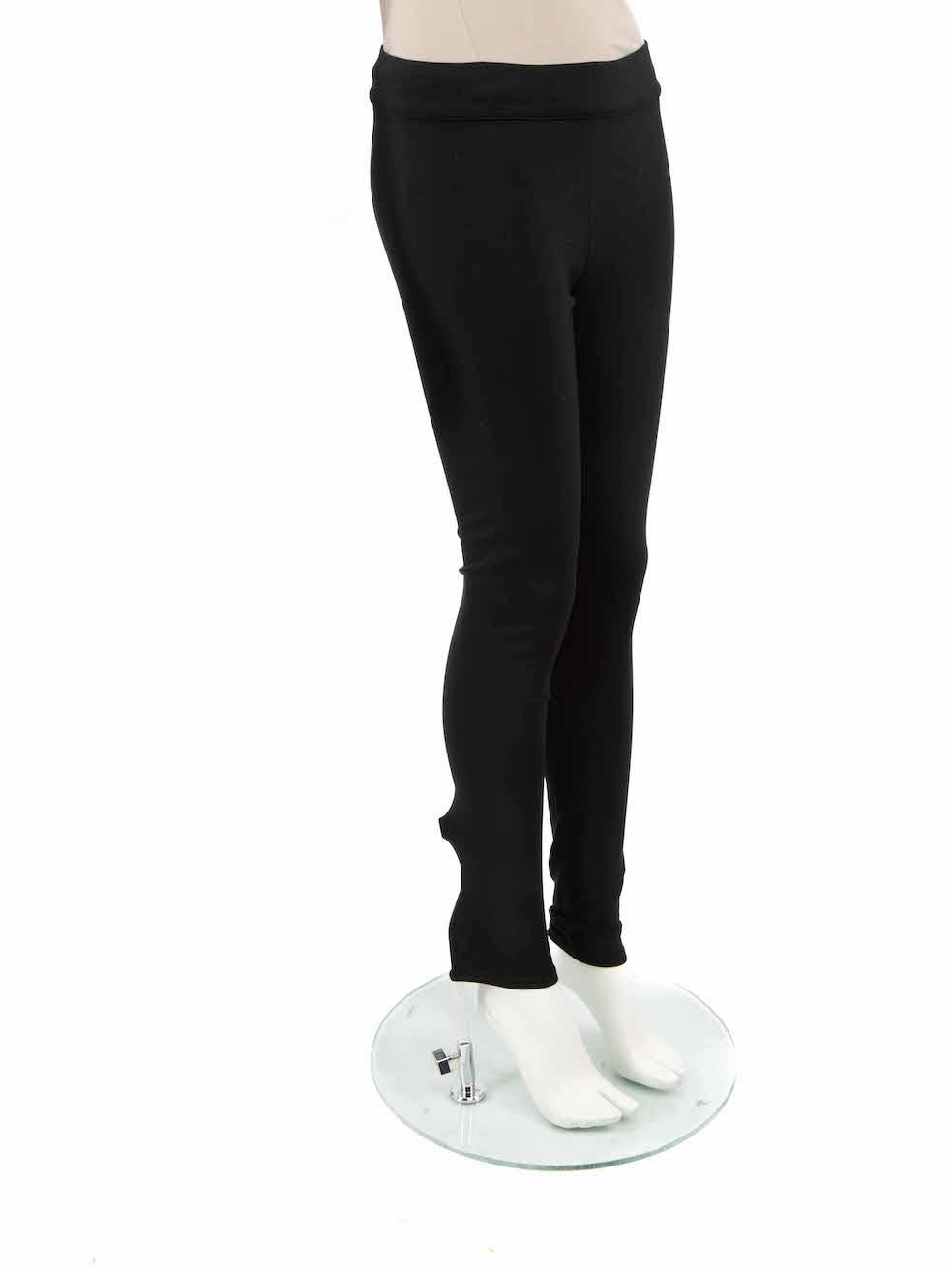 CONDITION is Good. Minor wear to leggings is evident. Light wear to the seams at the back of the legs where some of the stitching has been unplucked on this used The Row designer resale item.
 
 Details
 Black
 Synthetic
 Leggings
 High rise
