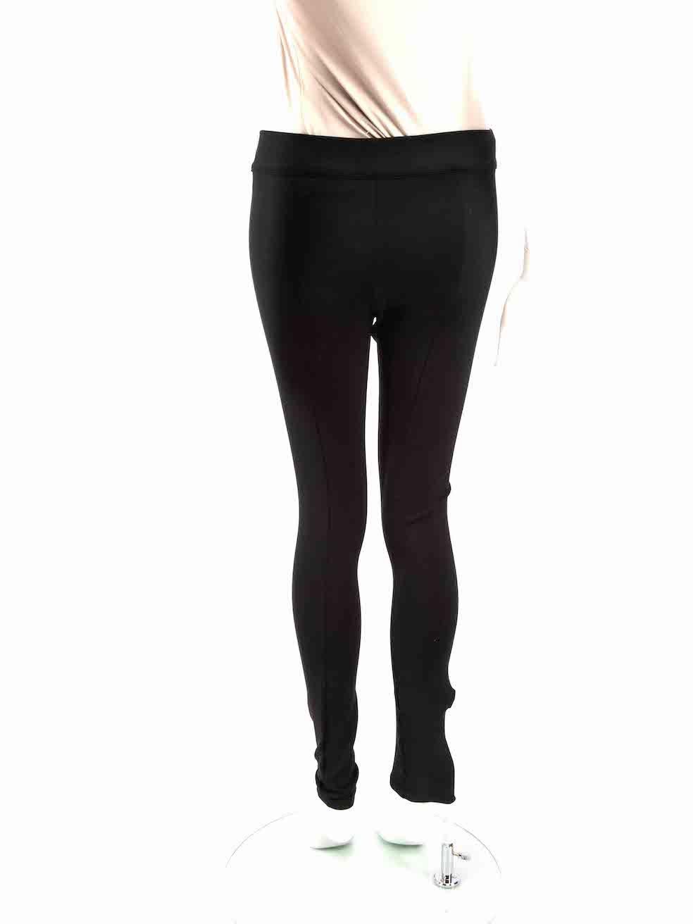 The Row Black High Rise Stretch Leggings Size S In Good Condition For Sale In London, GB