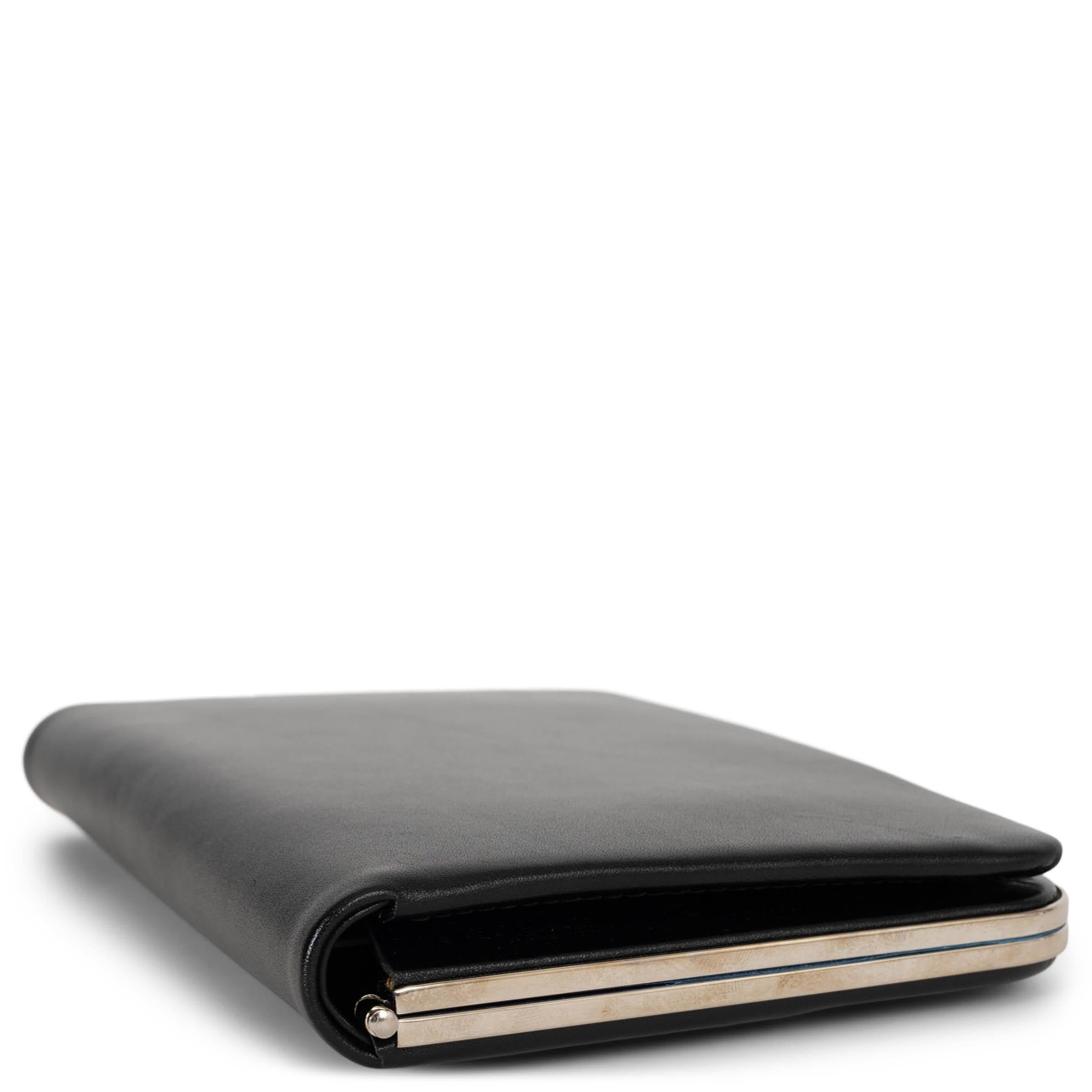 Black THE ROW black leather 2022 MINAUDIÈRE Clutch Bag For Sale