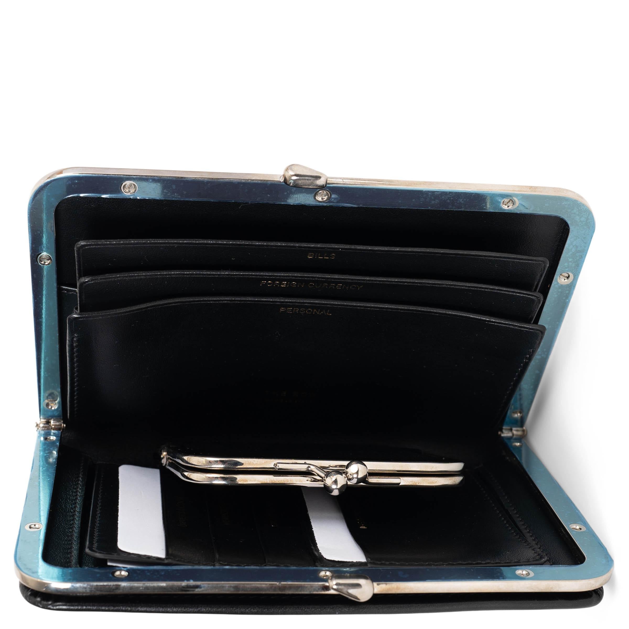 Women's THE ROW black leather 2022 MINAUDIÈRE Clutch Bag For Sale
