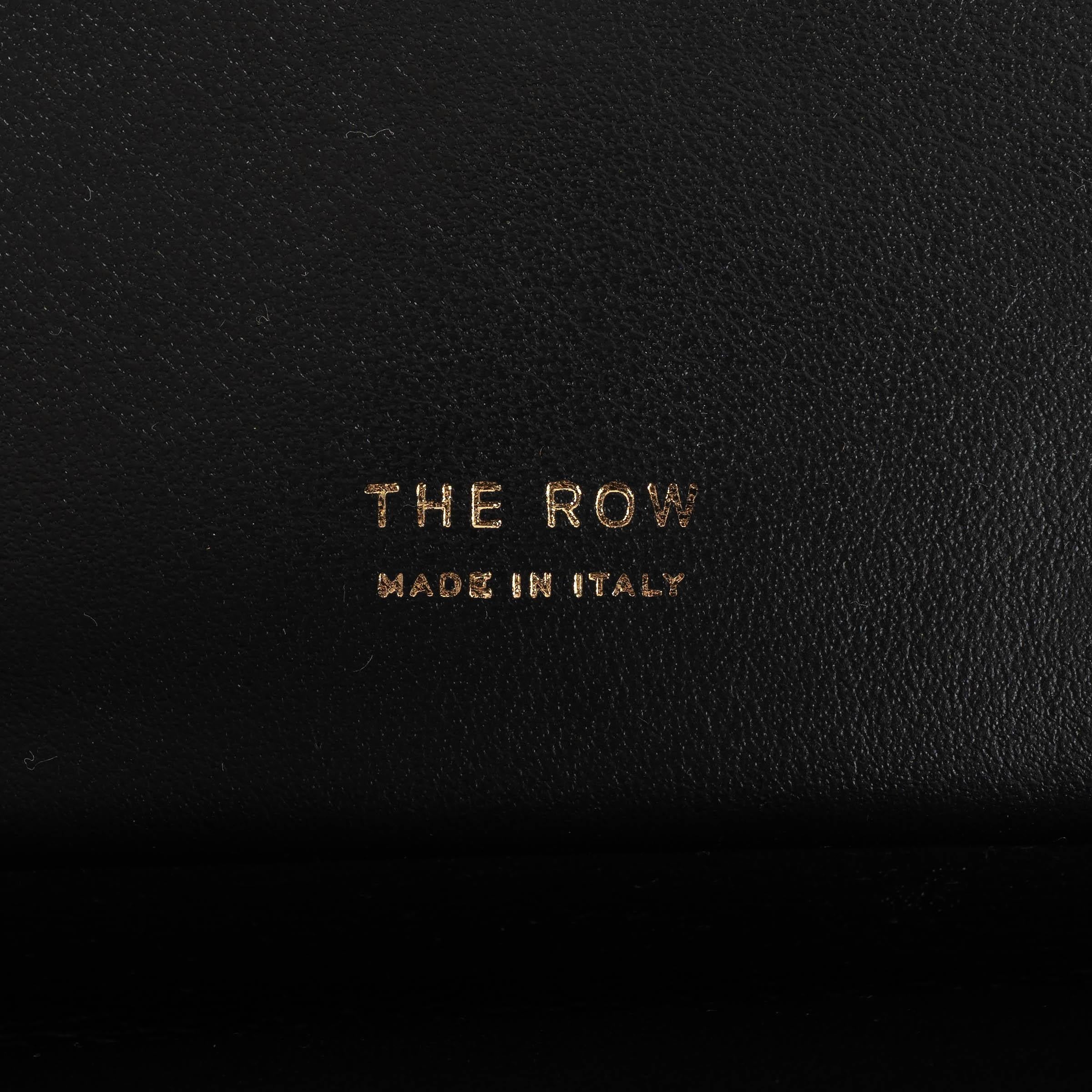 THE ROW black leather 2022 MINAUDIÈRE Clutch Bag For Sale 3