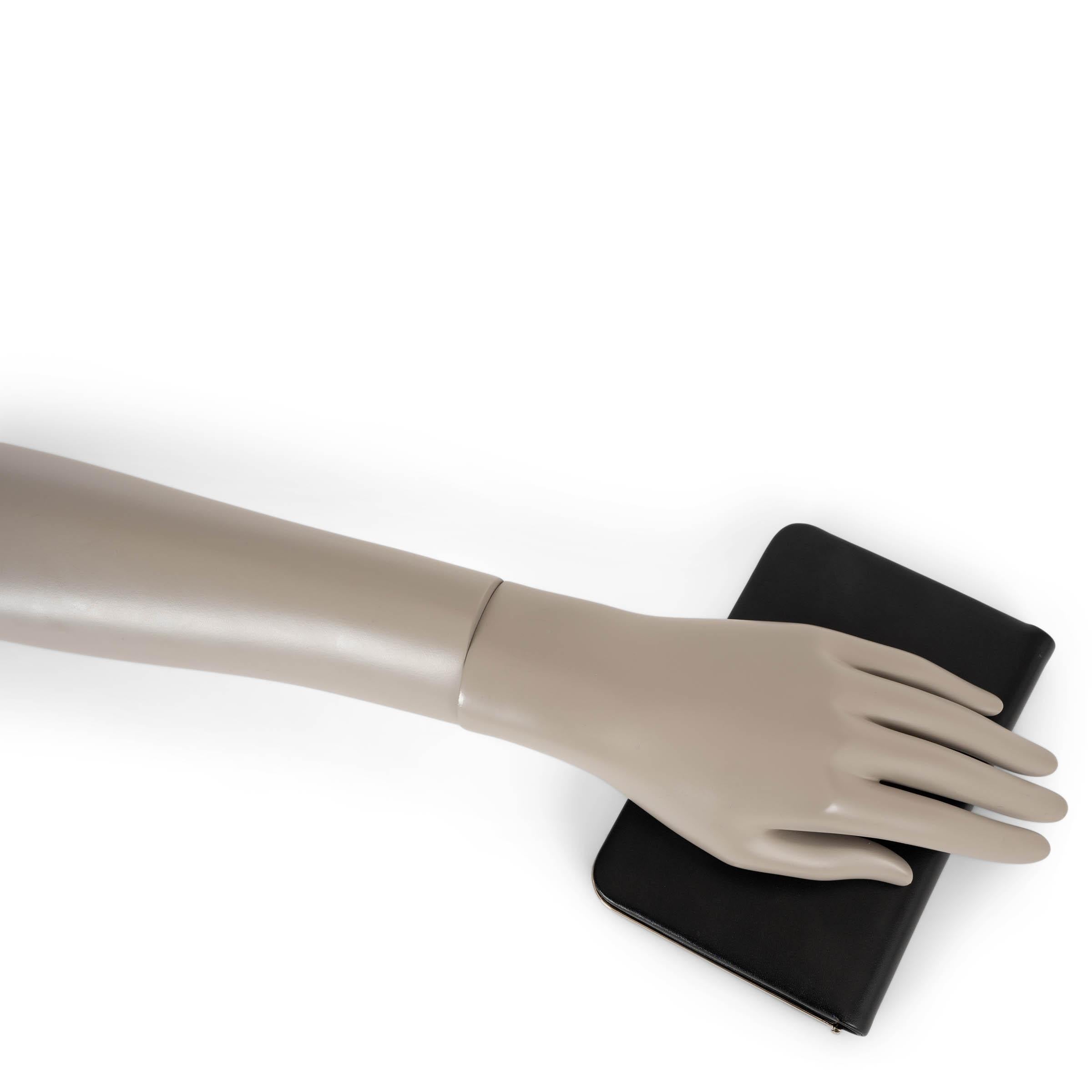 THE ROW black leather 2022 MINAUDIÈRE Clutch Bag For Sale 4