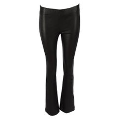 The Row Black Leather Bootcut Trousers Size S The Row Black Leather Bootcut Trousers Size S