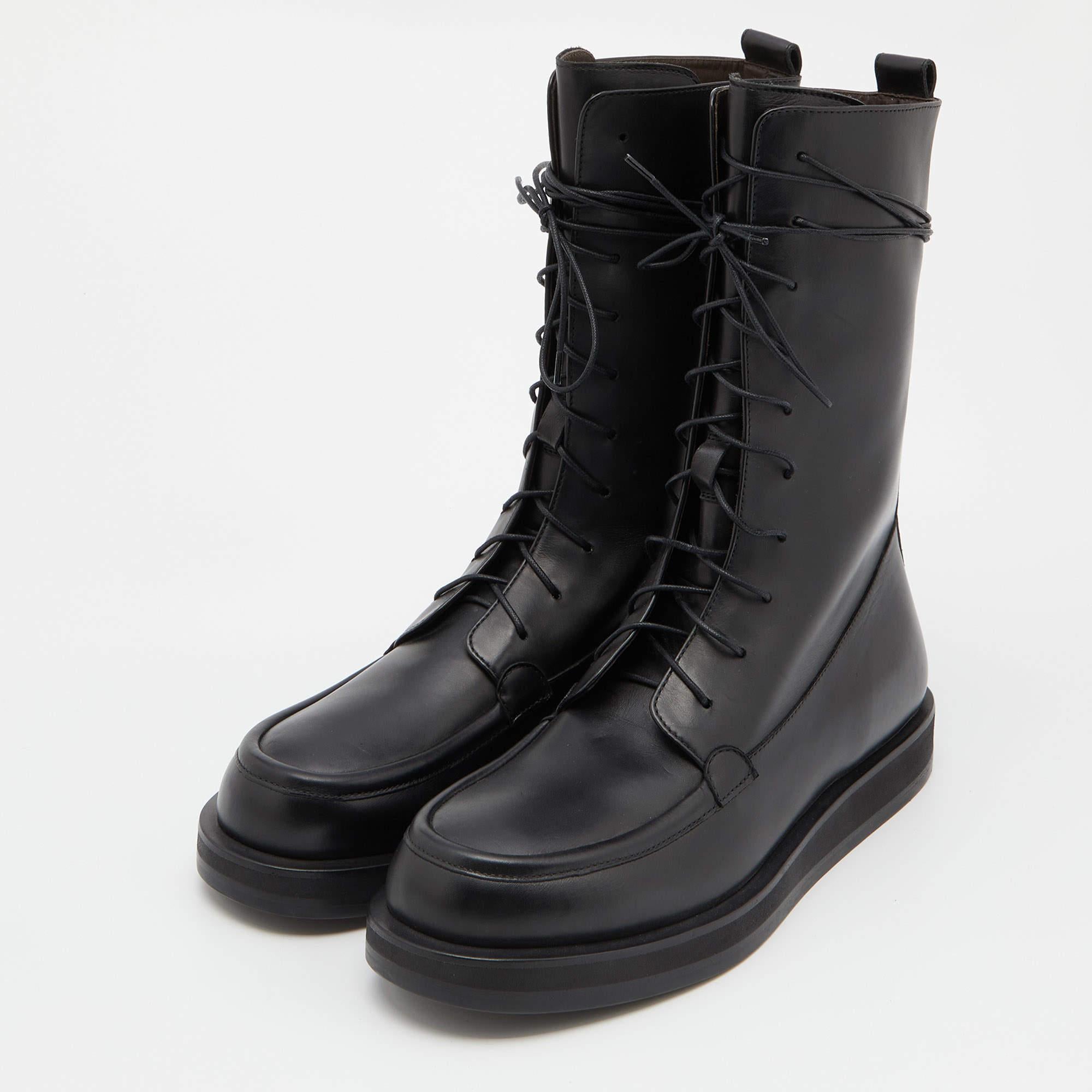 The row fara leather combat discount