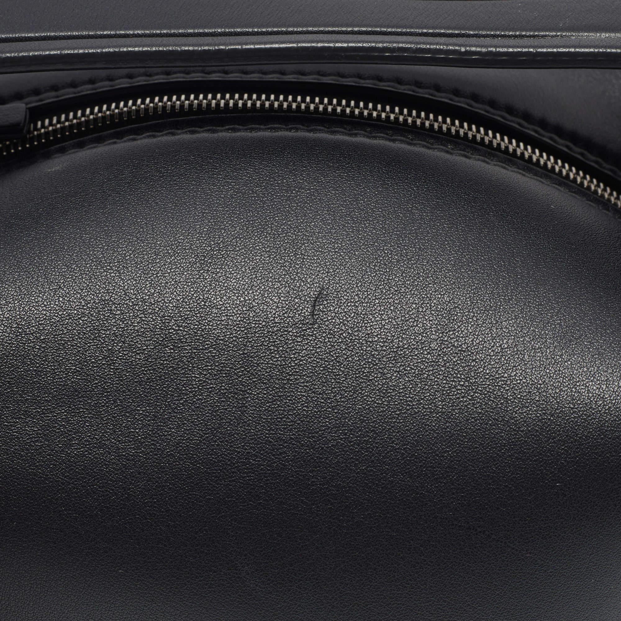 The Row Black Leather Les Bains Clutch Bag 3