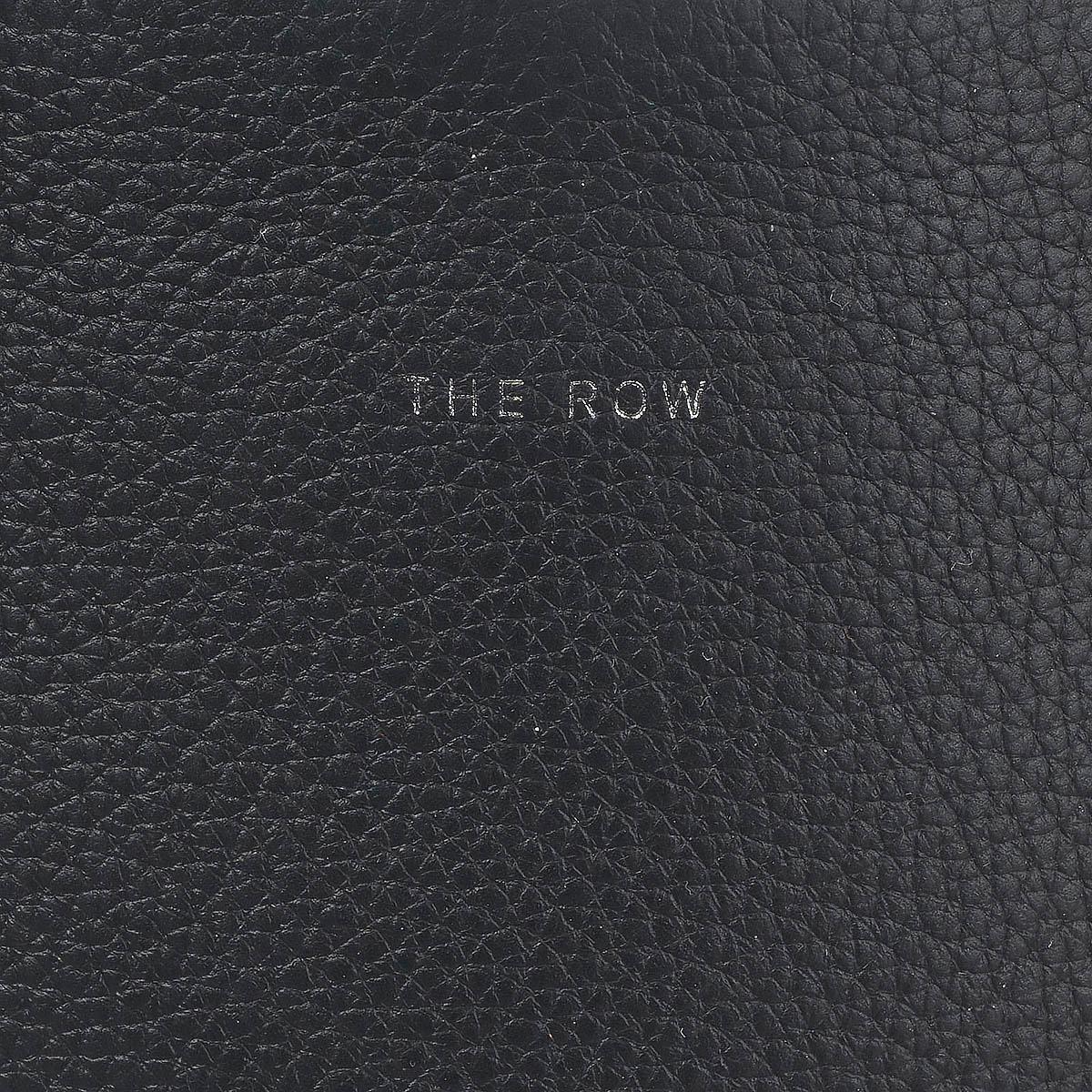 THE ROW black leather N/S PARK TOTE Hobo Shoulder Bag 2